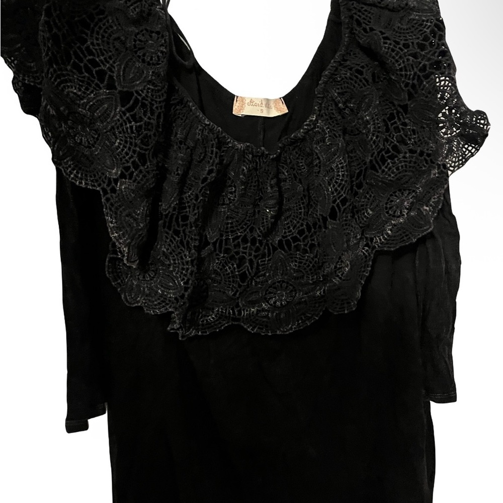 Altar’d State Black Lace Women's Top
